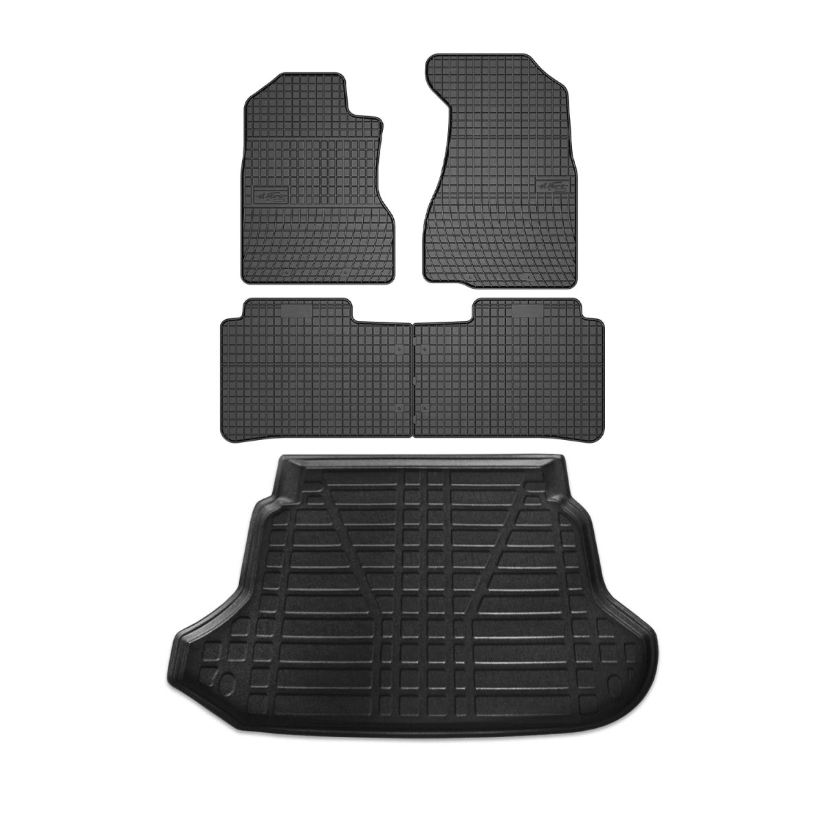Honda CR-V Floor-Trunk Mats - Omac - El-Toro & YPS - Black - '02-'06 Honda CR-V Floor-Trunk Mats - Omac - El-Toro & YPS - Black - '02-'06